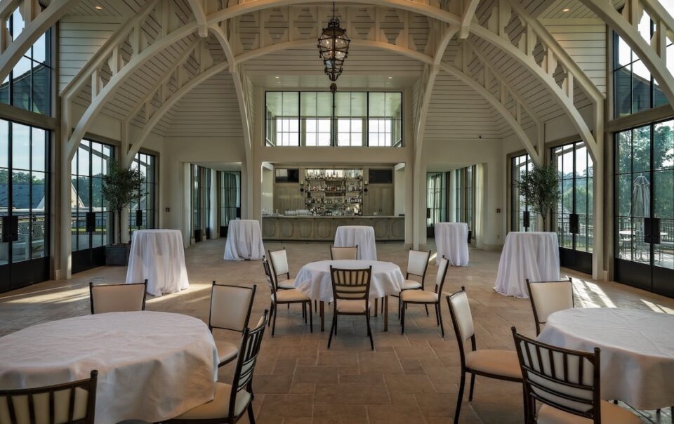 Capital City Brookhaven ballroom equipped with luxury clubhouse AV solutions